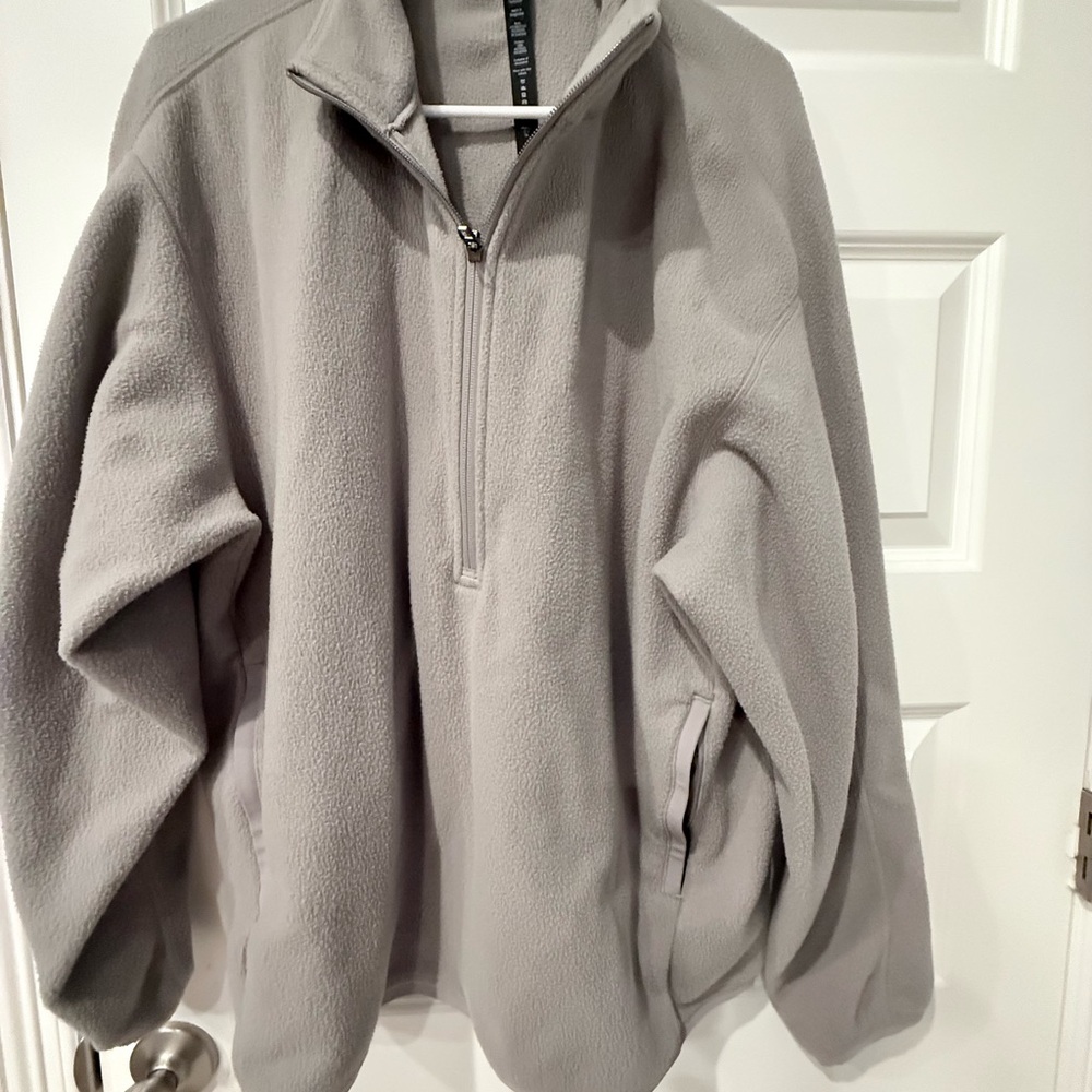 Lululemon Athletica Light Gray Fleece Pullover